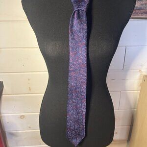 Dark Blue & Purple Paisley 1670 Brand Tie – Men’s Necktie